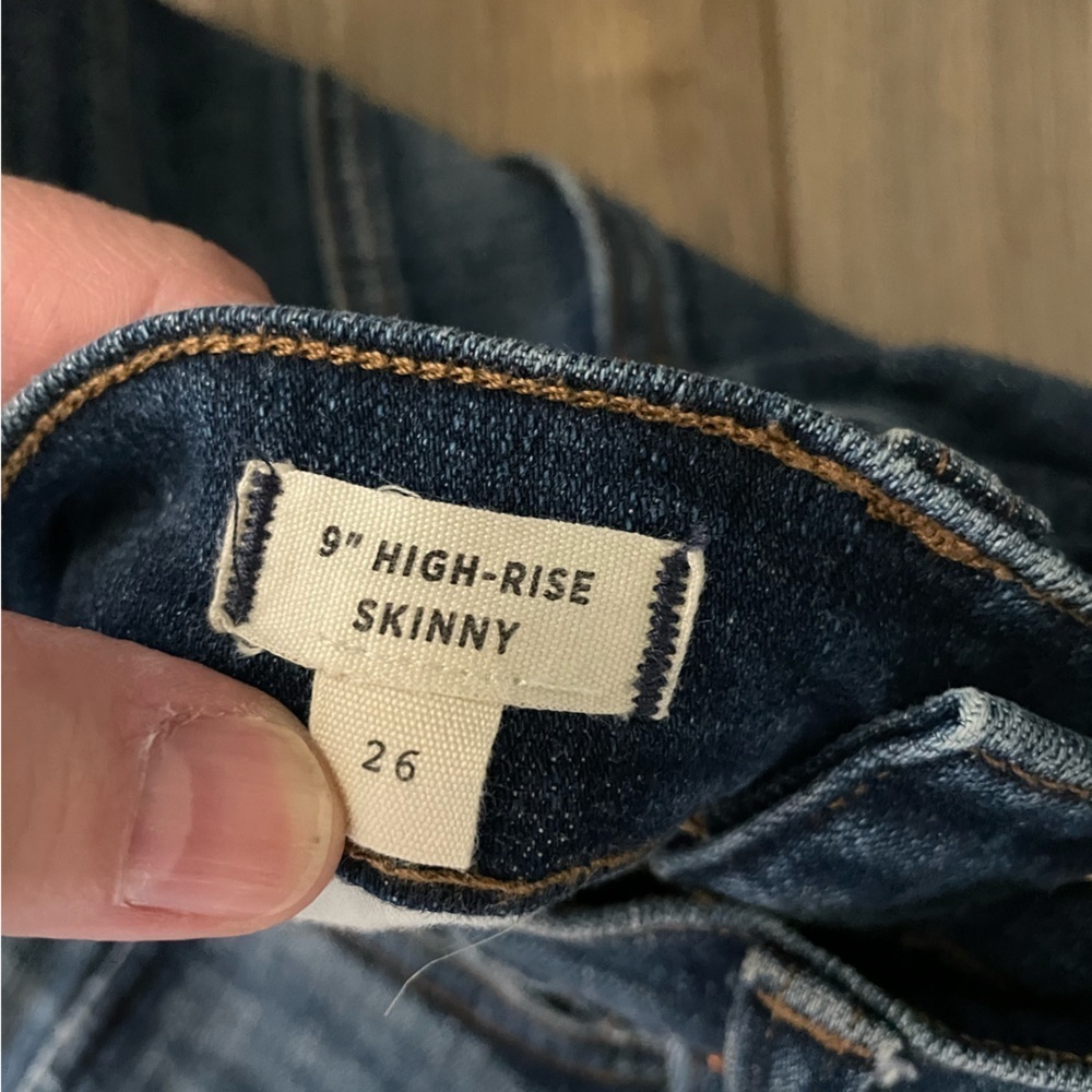 Madewell 9” High-Rise Skinny sz 26 - Picture 4 of 7